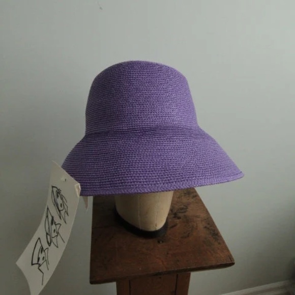 1970’s Convertible Straw Wide Brimmed Sun Hat - Picture 4 of 6